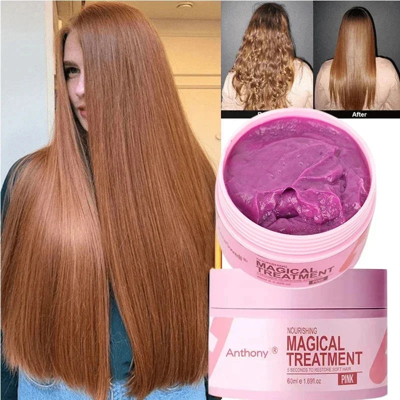 Magical Keratin Hair Mask 5 Seconds Repair Damaged Frizzy Hair Soft Smooth Shiny Nutrition Deep Moisturize Nourishing Hair Care