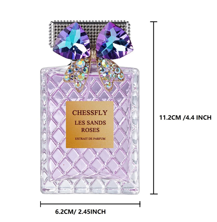 CHESSFLY LES SANDS ROSES EXTRAIT DE PARFUM FOR WOMEN 3.4 FL.OZ LONG TIME LASTING PERFUME