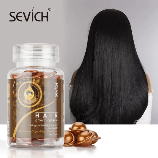 30Pcs/bottle Ginger Anti-Hair Loss Capsules Hair Growth Conditioning Oil Vitamin Repair Dry Hair Scalp Care Products