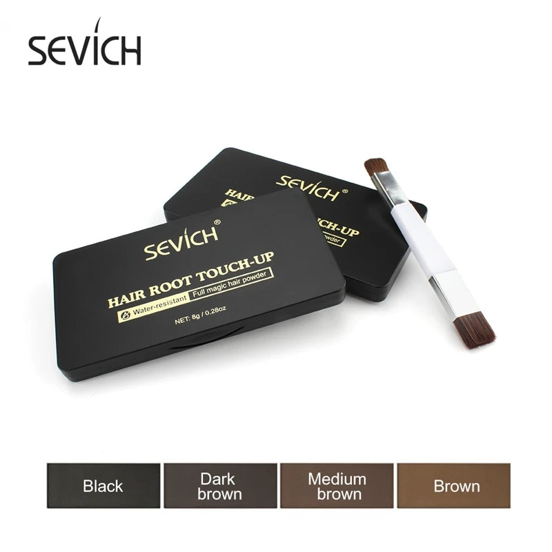 Unisex 4 Color Hair Root Touch-up Hairline Powder 8g Waterproof Hair Shadow Powder Hair Root Cover Up Concealer Hair Care