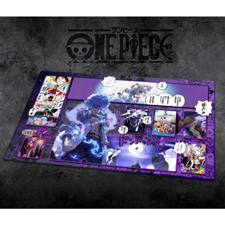 Anime One Piece OPCG 60*35cm Dedicated GAME Card PlayMat Battle Against Luffy Law Perona Robin Sakazuki Comic Book Series Toys