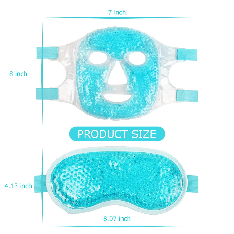 Ice Gel Face Mask Anti Wrinkle Relieve Fatigue Skin Firming Spa Hot Cold Therapy Ice Pack Cooling Massage Beauty Skin Care Tool