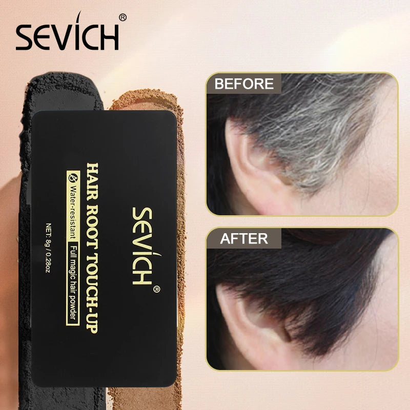 Unisex 4 Color Hair Root Touch-up Hairline Powder 8g Waterproof Hair Shadow Powder Hair Root Cover Up Concealer Hair Care