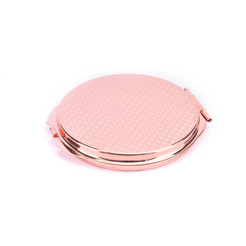 Compact Makeup Mirror Cosmetic Magnifying Round Pocket Make Up Mirror for Purse Travel Bag Home Office Mirror