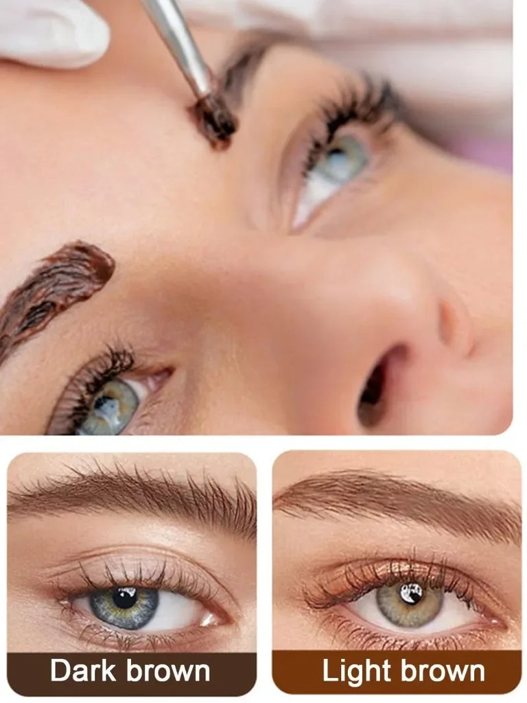 15-Minute Henna Eyelash Eyebrow Dye Tint Professional Fast Tint Easy Dye Gel Eyelash Kit Semi Permanent Eyebrows Tint Dye Makeup