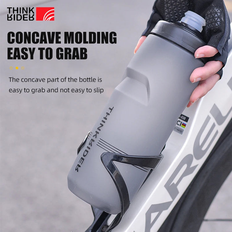 ThinkRider Bicycle Bottle MTB Road Bike Water Bottle Outdoor Sports Plastic Portable Large Capacity Drink Cycling Water Bottle