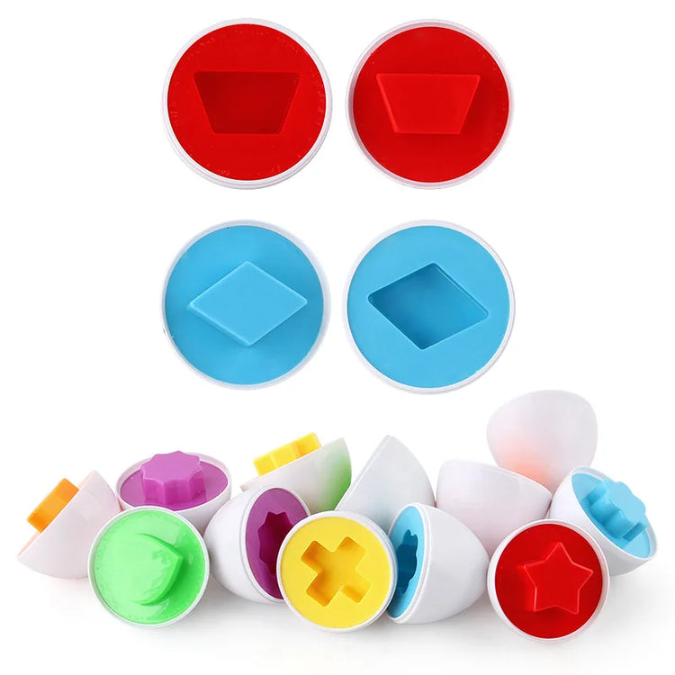 Mixed Shape Tools Smart Eggs 3D Jigsaw Puzzle Games Montessori Learning Education Math Toys With Box For Children Boys Baby