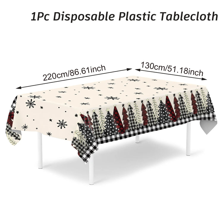 Christmas PE Tablecloth Merry Christmas Decoration For Home 2024 Navidad Kerst Xmas Decor Noel Kerst Happy New Year Gift 2025