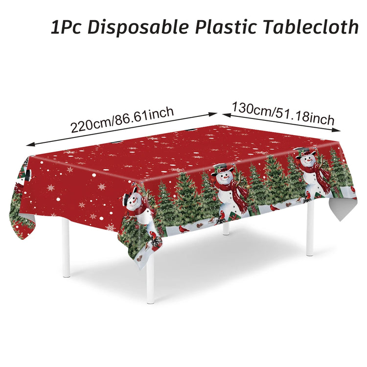 Christmas PE Tablecloth Merry Christmas Decoration For Home 2024 Navidad Kerst Xmas Decor Noel Kerst Happy New Year Gift 2025